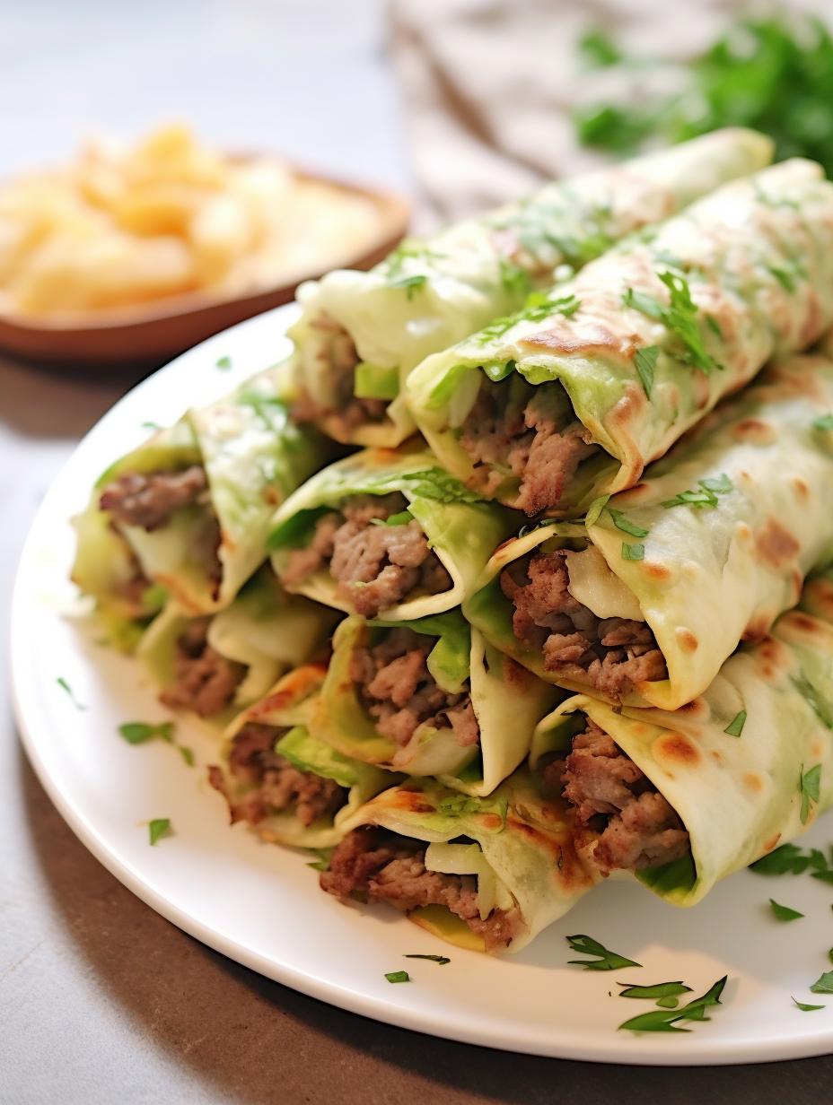 Cheesesteak Lettuce Roll-Ups