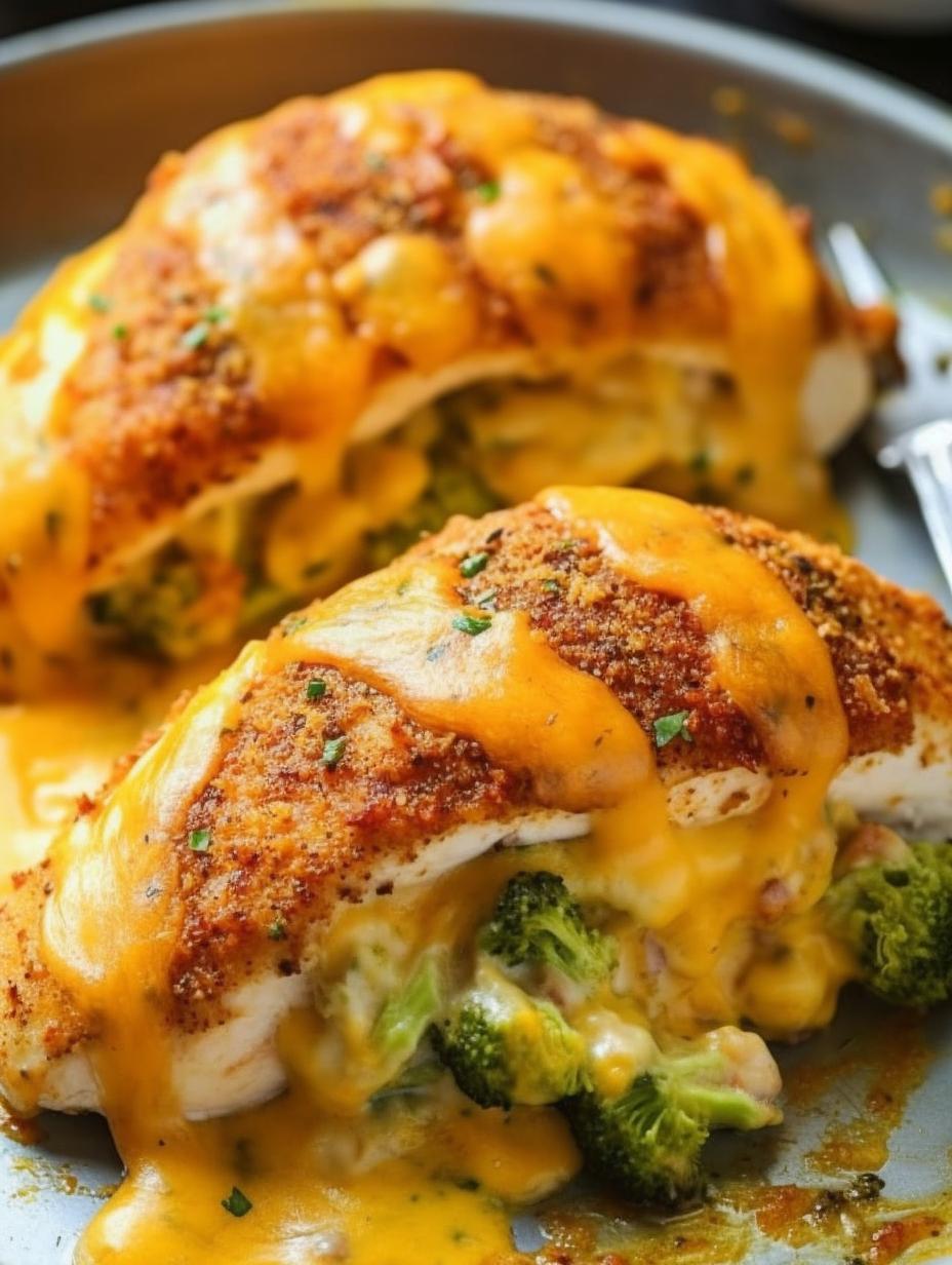 Cheesy Broccoli-Stuffed Chicken Breasts