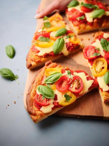 Cheesy Rainbow Pizza Toast