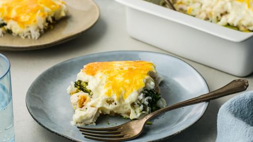 Chicken Divan With Broccoli and Rice