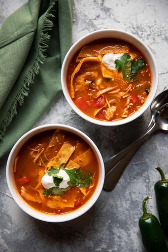 Chicken Tortilla Soup Big Batch and Freezer Friendly