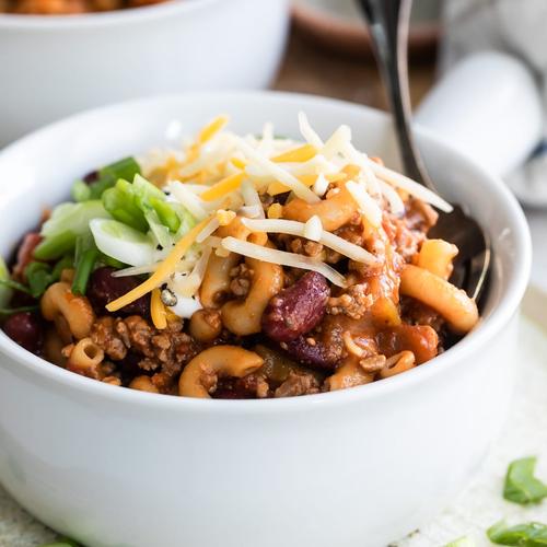 Cheesy Beef Chili Mac with a Twist