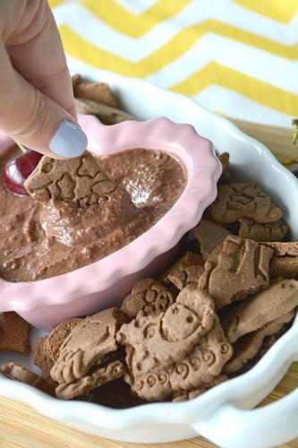 Chocolate Cherry Dessert Hummus