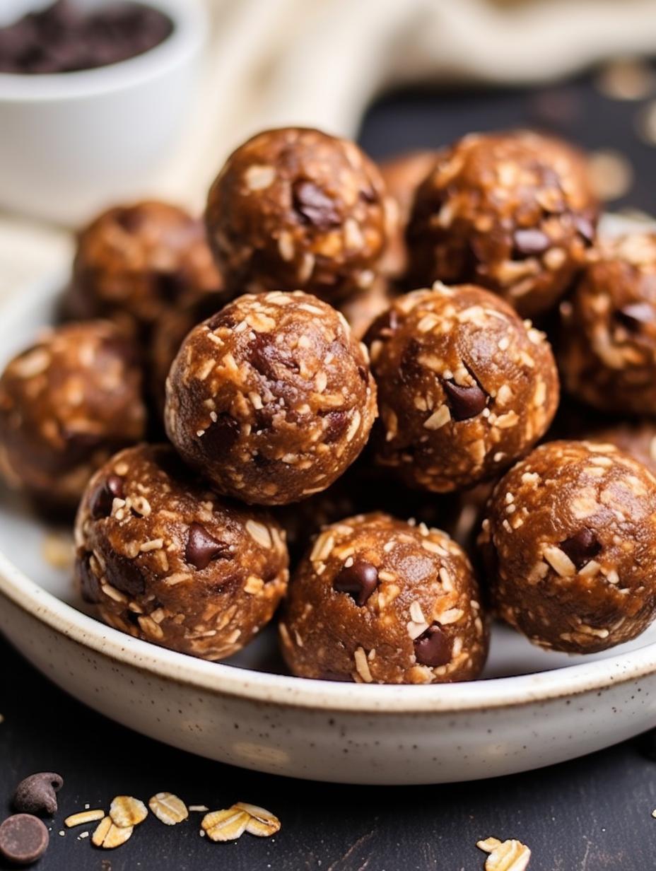 Chocolaty Peanut Butter & Oat Energy Balls