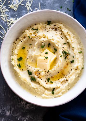 Creamy Garlic Mashed Cauliflower