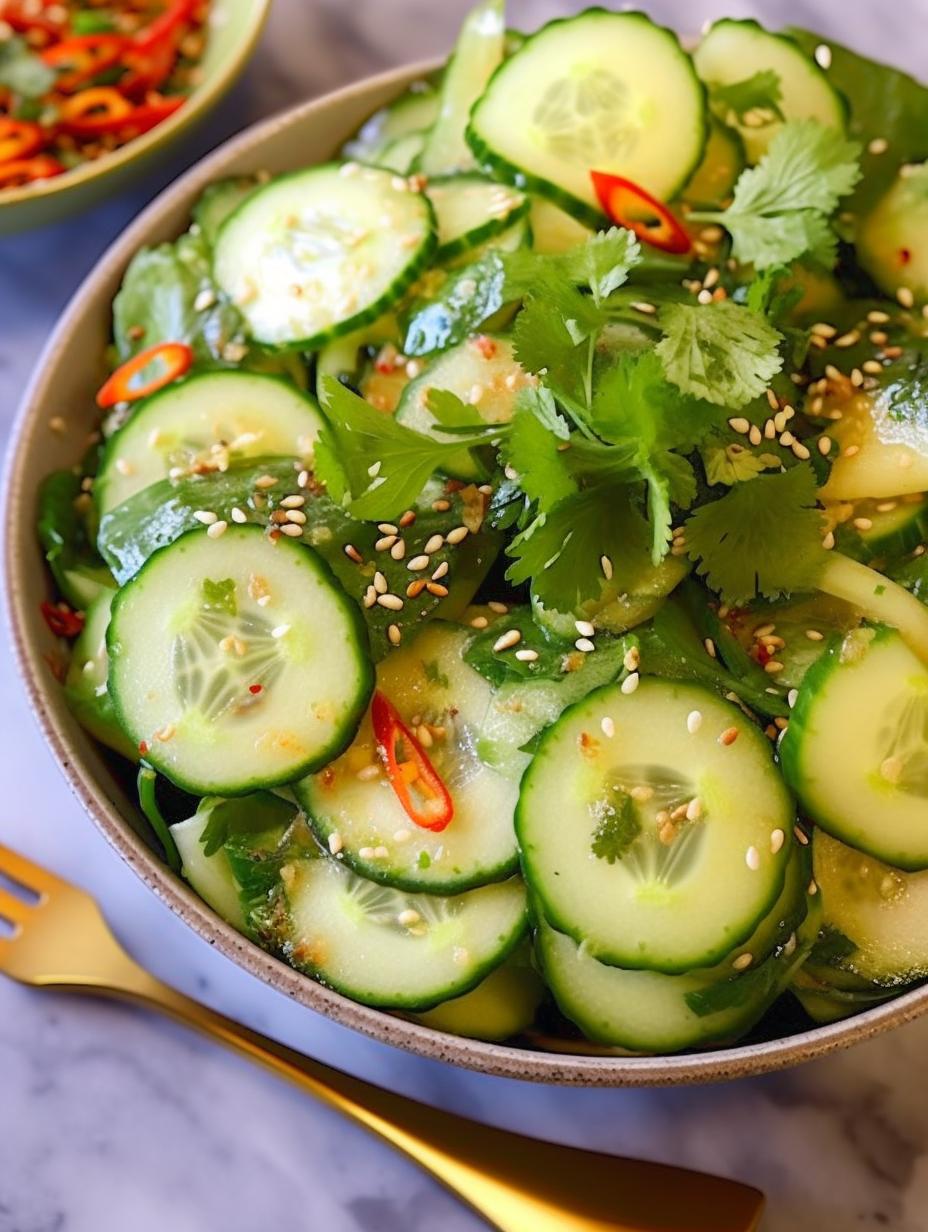 Crisp Asian-Inspired Cucumber Salad