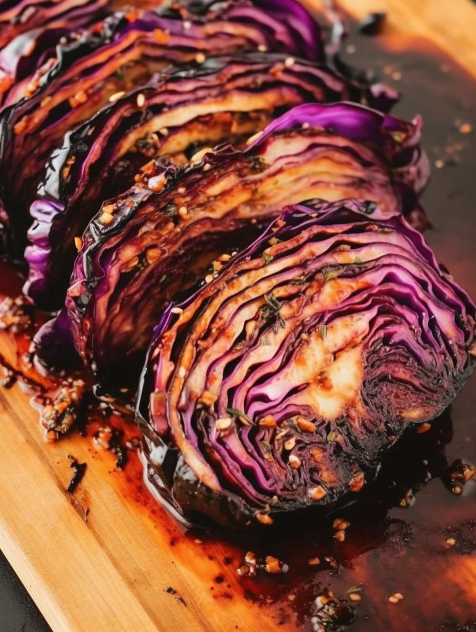 Crisp & Savory Balsamic-Glazed Cabbage Steaks
