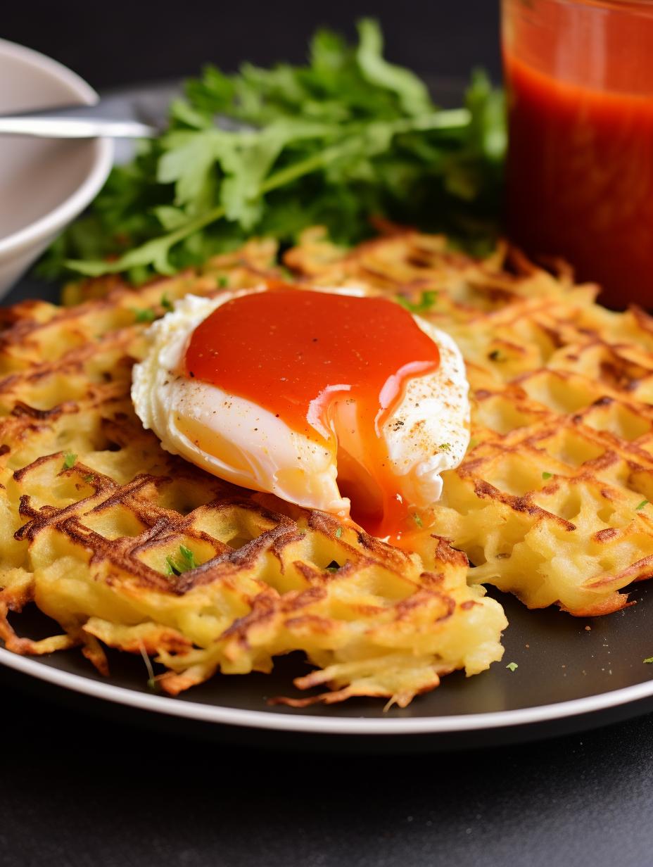 Crispy & Cheesy Waffle-Styled Hash Browns