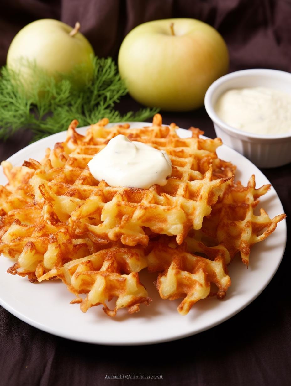 Crispy Hash Brown Waffles
