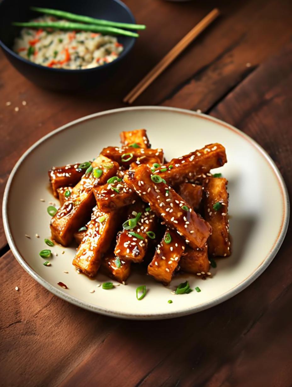 Crispy Umami Sesame Tofu Sticks