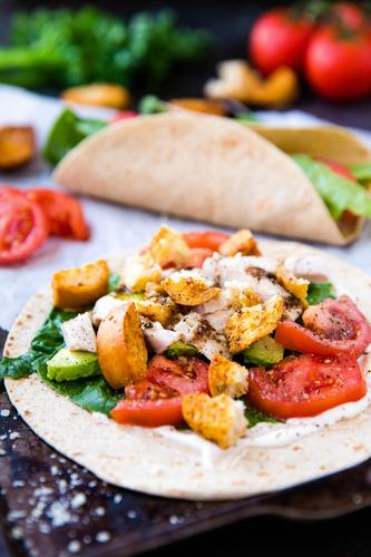 Easy Low Carb Italian Chicken Wraps