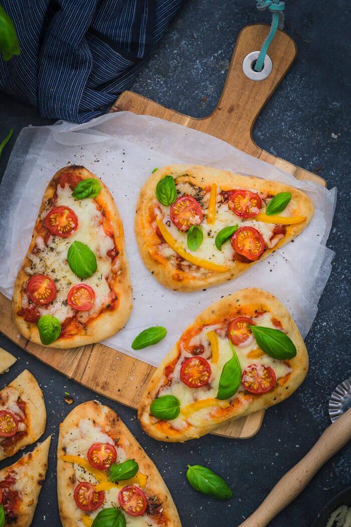 Easy Naan bread Pizza Recipe