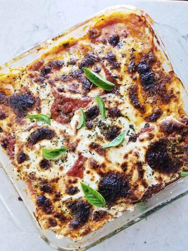 Eggplant Lasagna with Ground Chicken