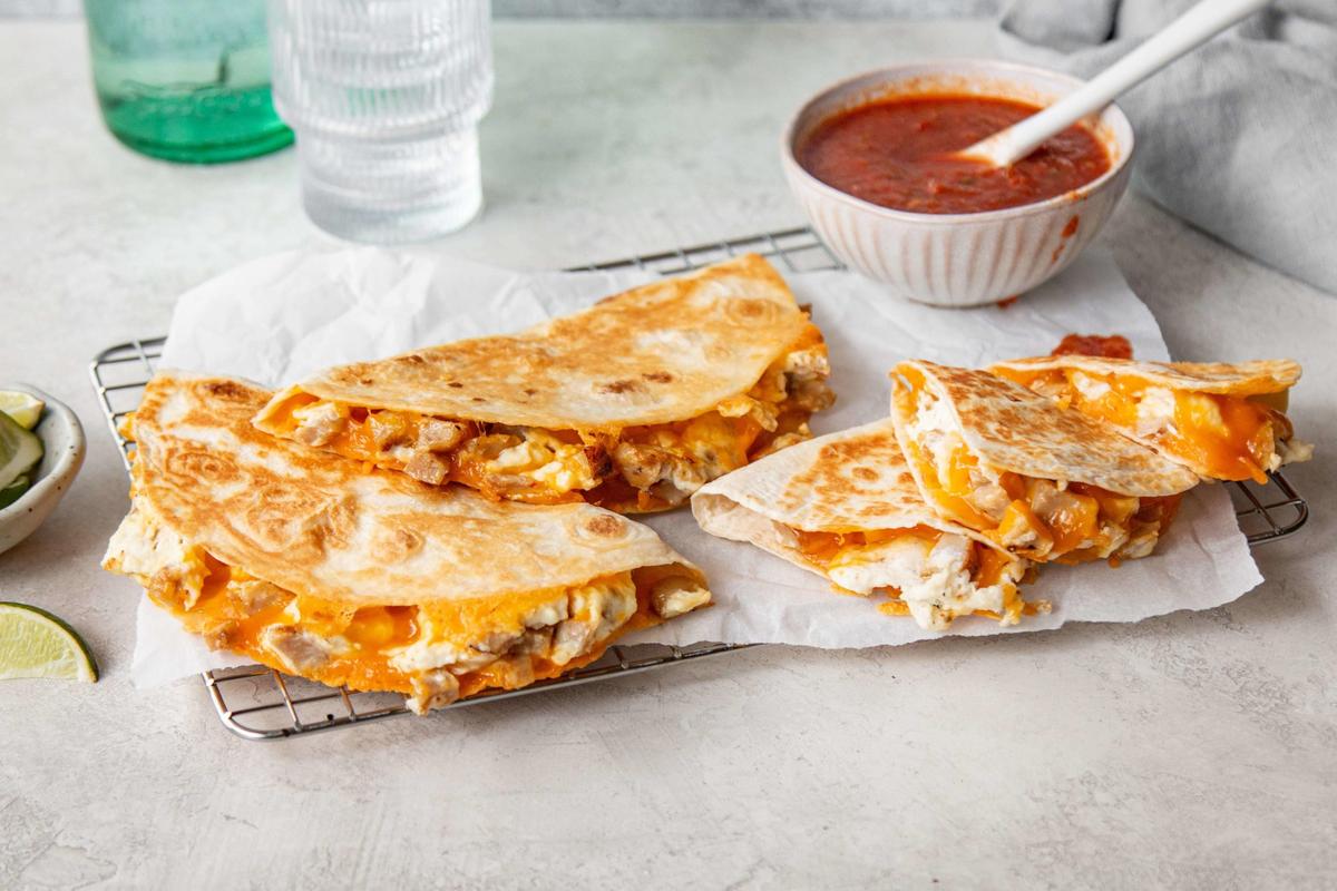 Freezer Friendly Breakfast Quesadillas
