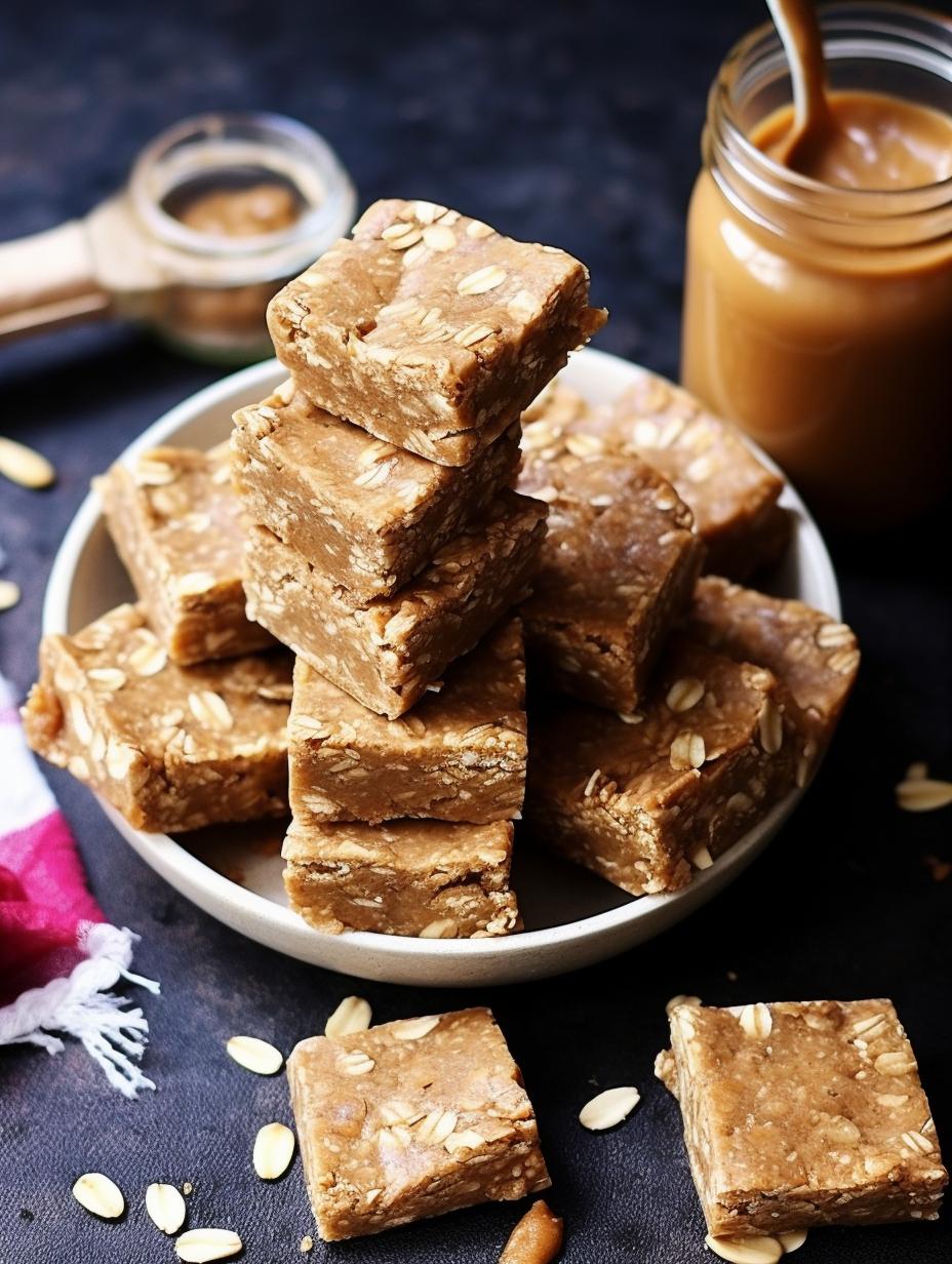 Freezer Peanut Butter and Oat Squares