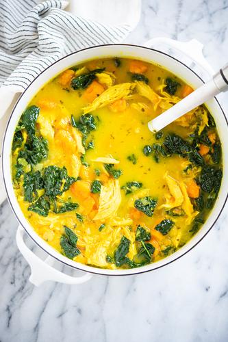 Ginger Chicken Soup Recipe with Turmeric