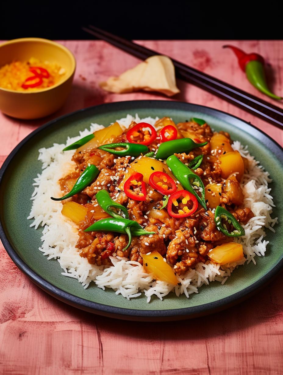 Golden Glazed Pork Stir-Fry with Fragrant Rice