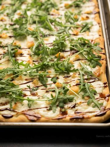 Gourmet White Ribbon Pizza