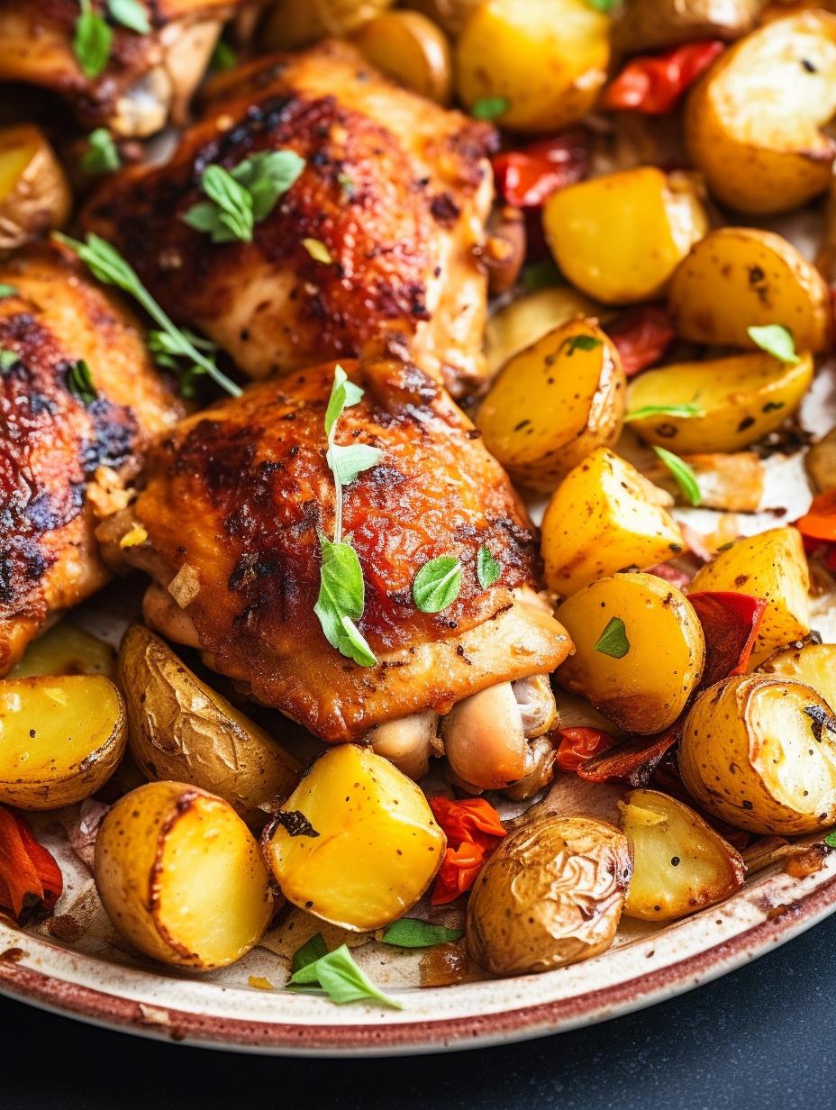 Greek Lemon-Garlic Chicken & Potatoes in Instant Pot