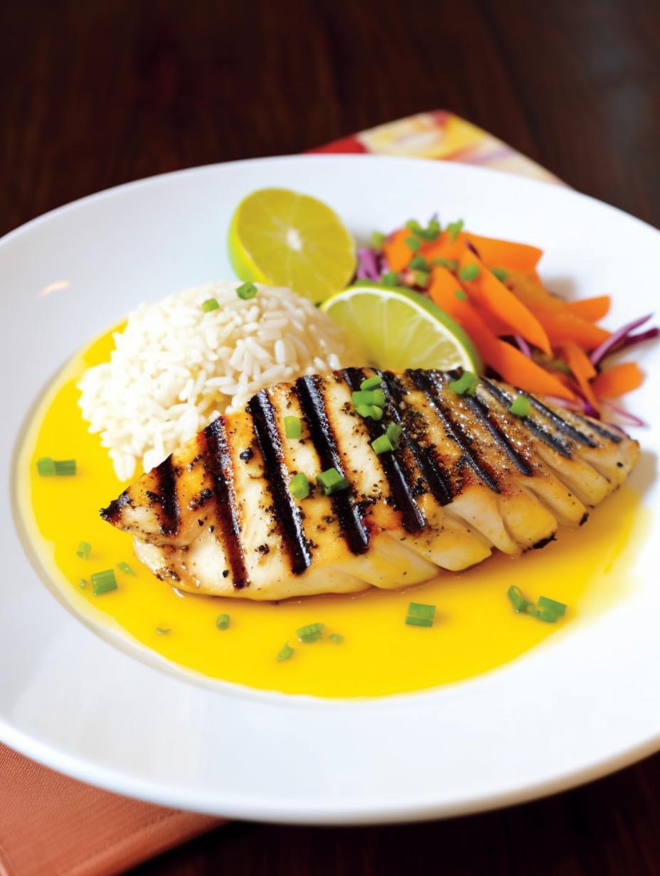 Grilled Mango-Lime Mahi Mahi