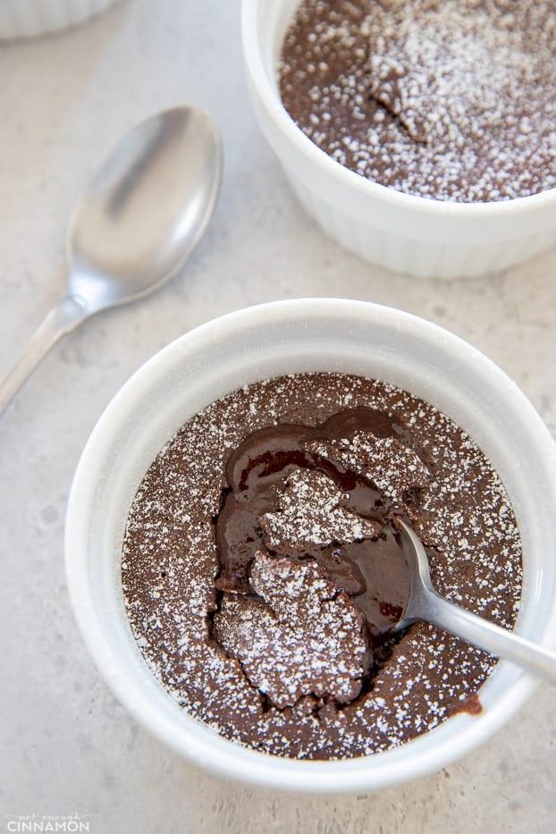 Healthy Chocolate Lava Cakes