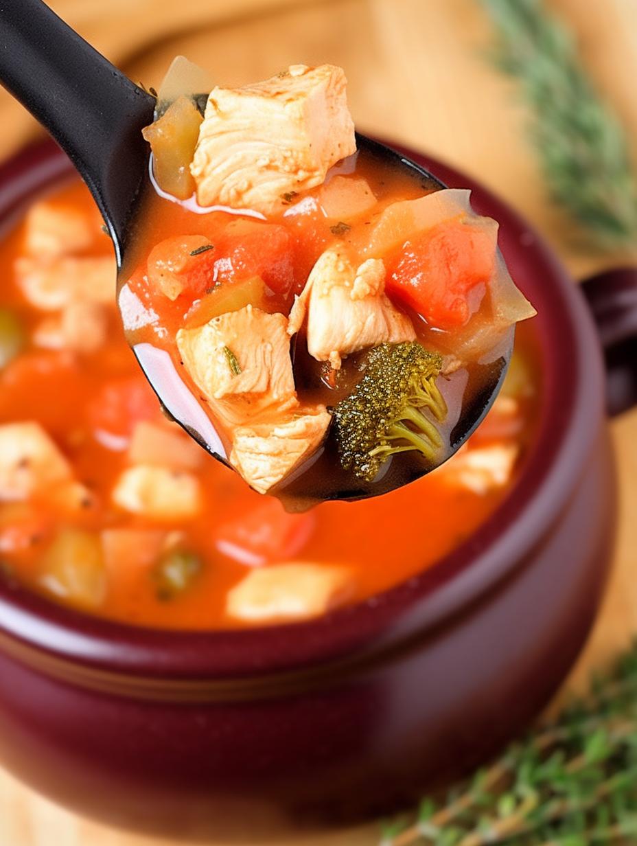 Hearty Chicken and Veggie Soup