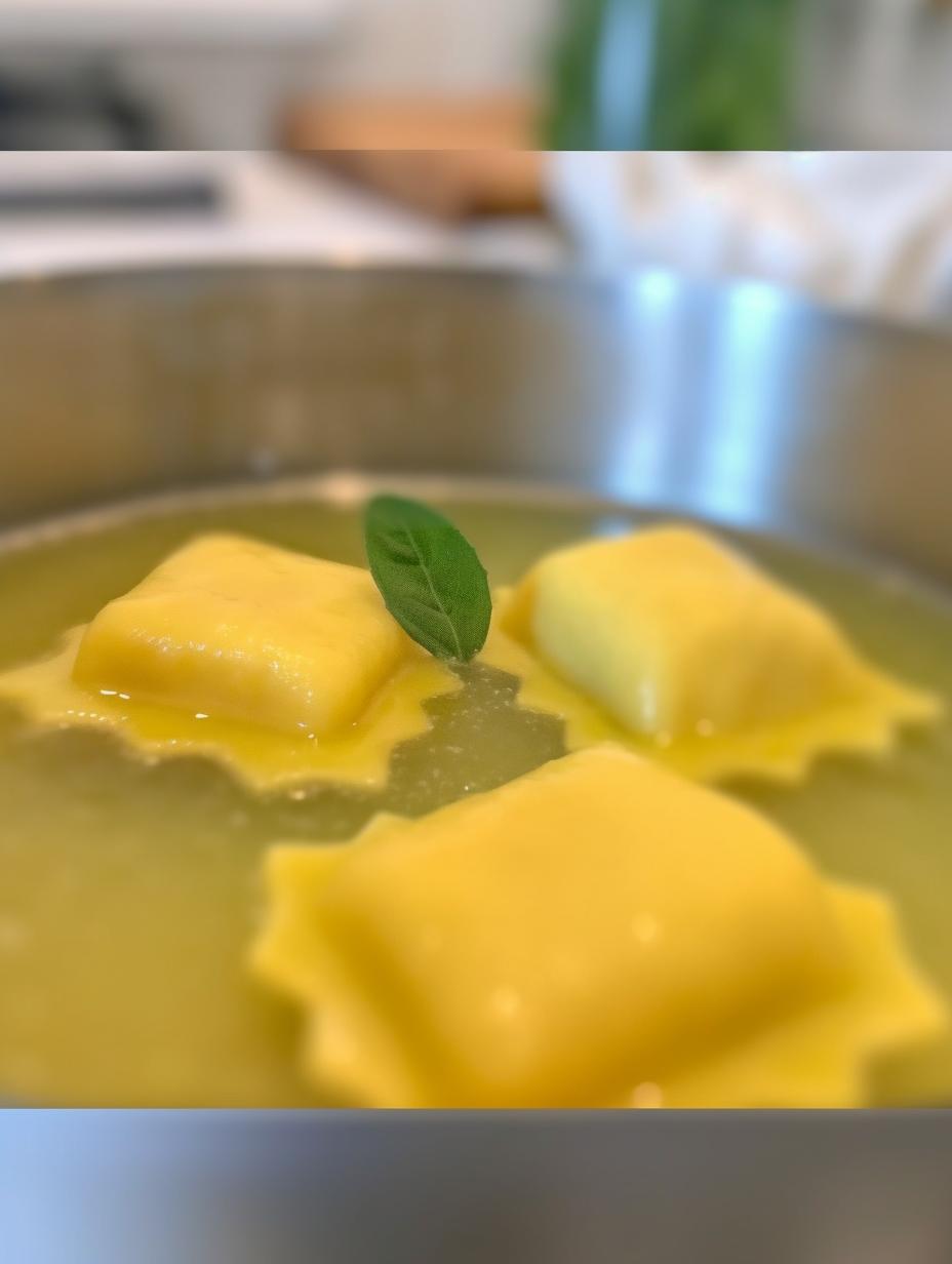 Homemade Ravioli with Classic Cheese Filling