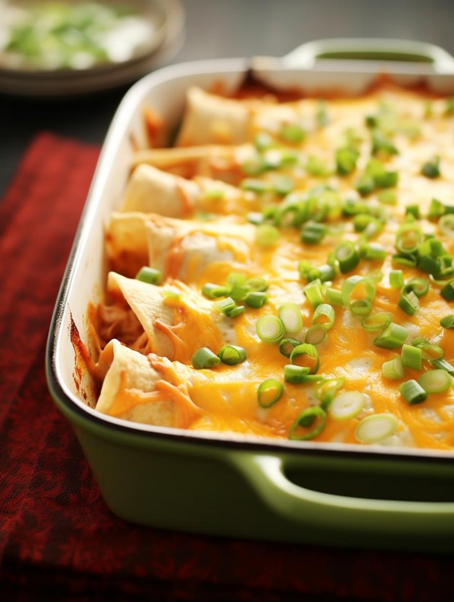 Instant Pot Zesty Buffalo Chicken Enchiladas