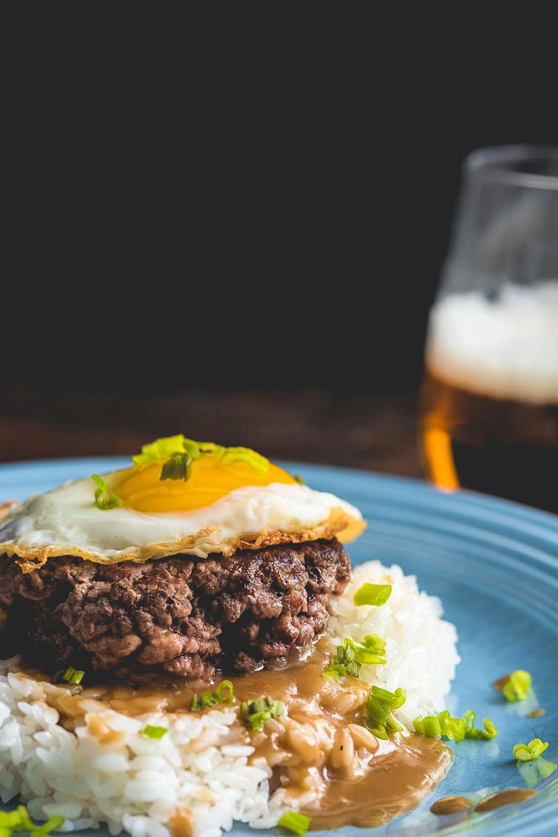 Loco Moco With Roasted Garlic Gravy