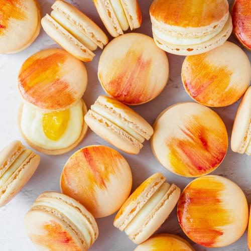 Mango Macarons