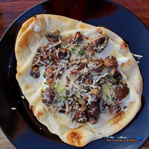 Mushroom Flatbread Pizzas
