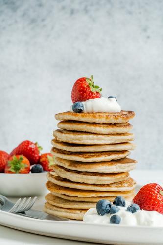 Oatmeal Cottage Cheese Pancakes