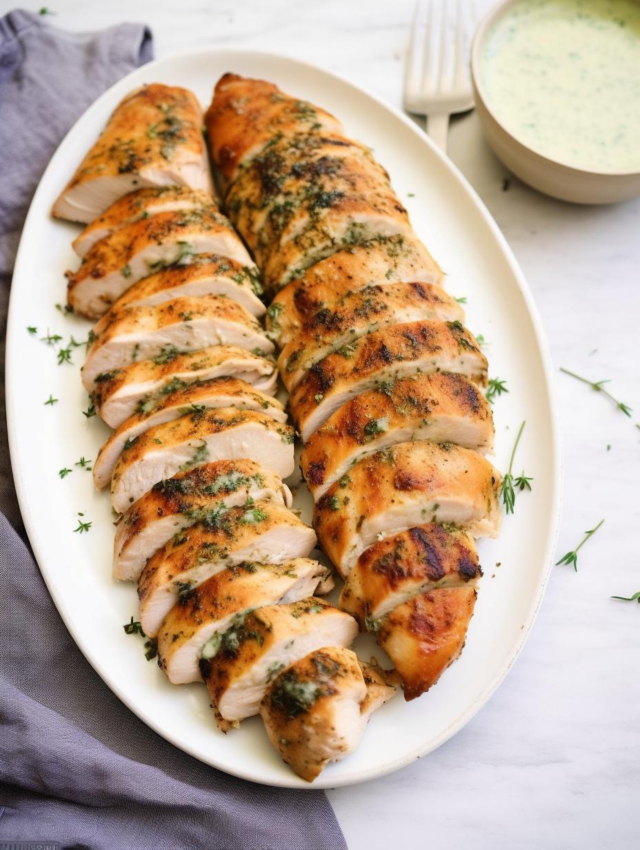 OvenRoasted Turkey Tenderloins with GarlicHerb Drizzle