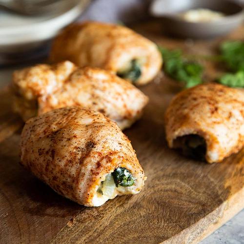 PARMESAN CHICKEN ROLL UPS