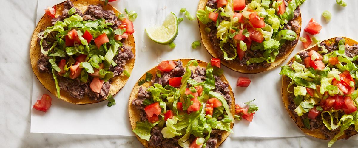 Quick Black Bean Tostadas