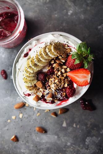 Raspberry Yogurt Breakfast Bowl