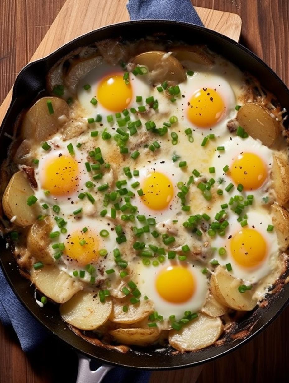 Rustic Alpine Skillet: Eggs, Potatoes and Cheese