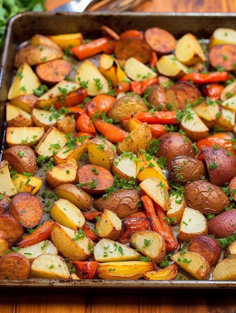 Rustic Smoked Sausage & Potato Sheet Pan Supper