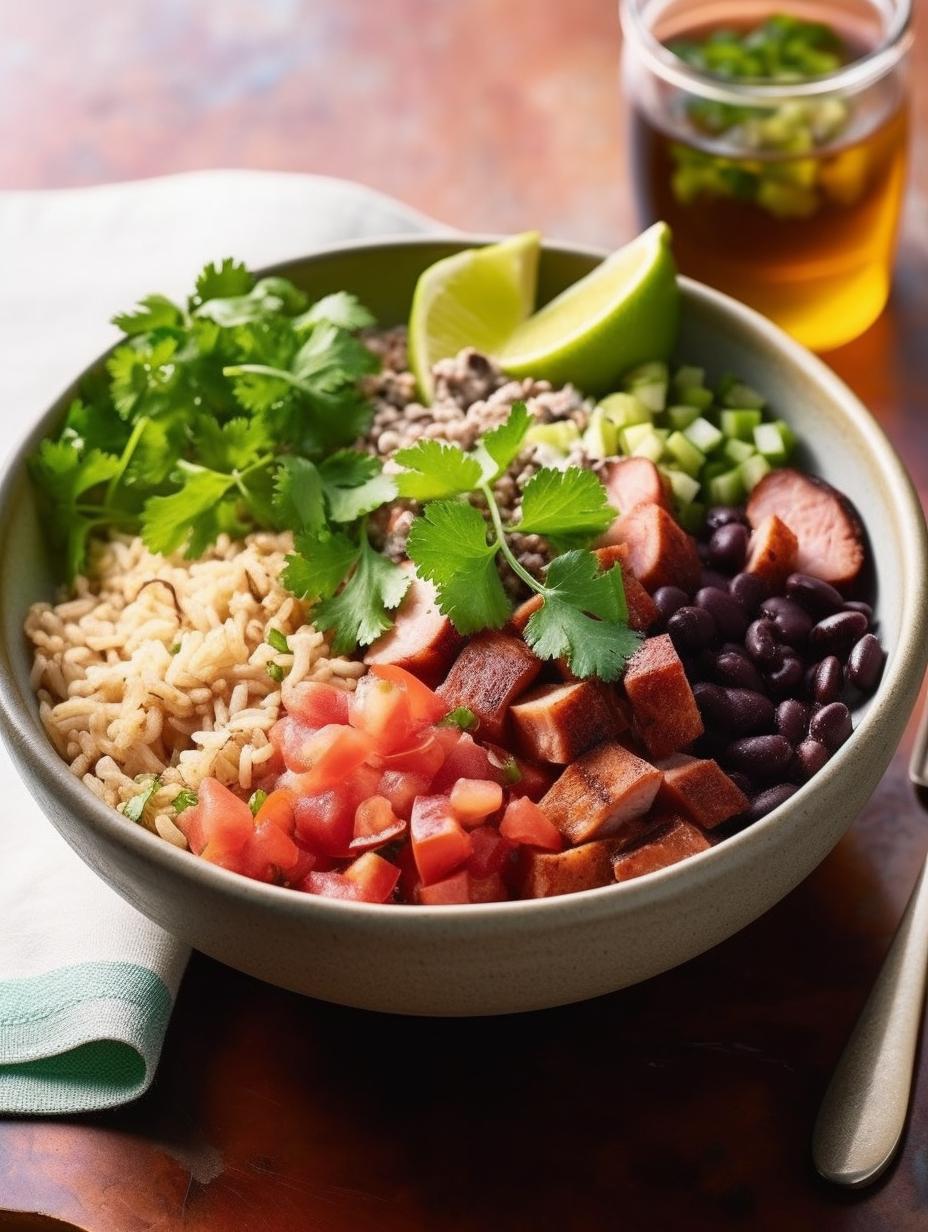 Savory Cuban Ham and Black Bean Rice Bowl