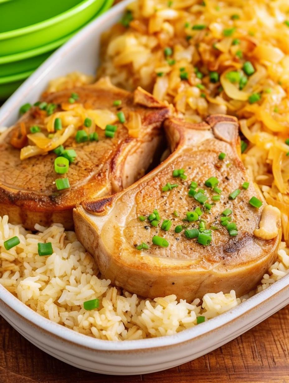 Savory Pork Chops and Rice Delight