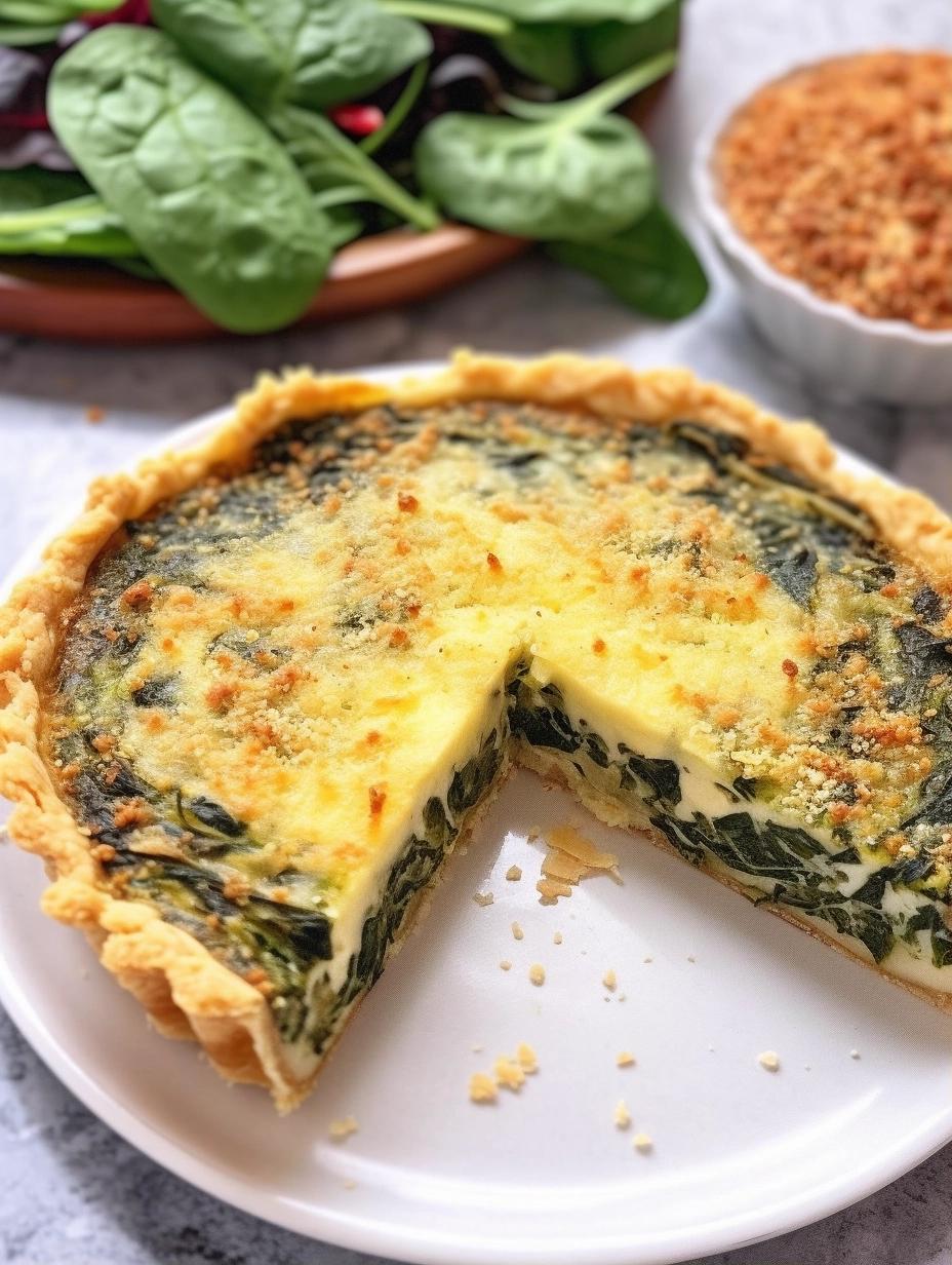 Savory Spinach and Gruyère Quiche