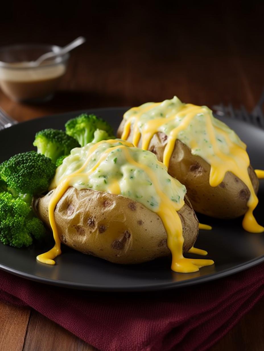 Scrumptious Broccoli-Cheese Baked Potatoes