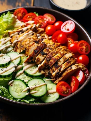 Scrumptious Roast Chicken Shawarma Salad