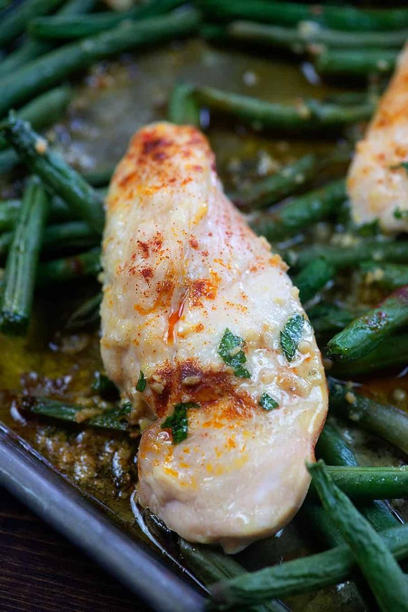 Sheet Pan Chicken and Green Beans