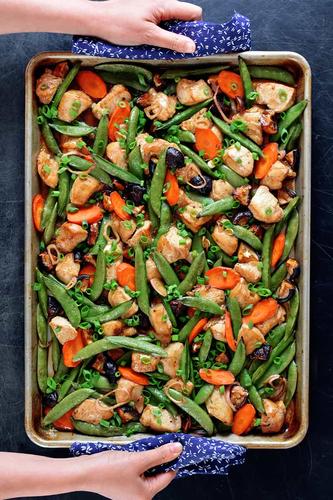 Sheet Pan Chicken Stir-Fry