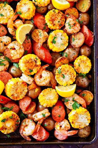 Sheet Pan Shrimp Boil