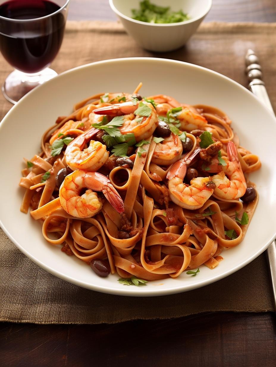 Speedy Shrimp Puttanesca with Homemade Marinara