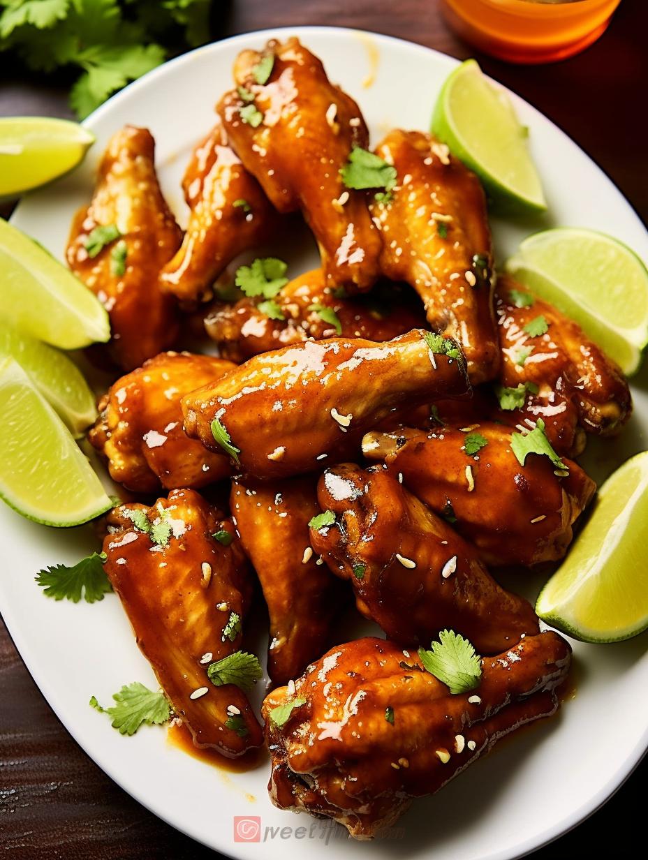Sticky Honey-Lime Sriracha Wings