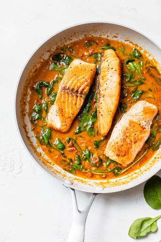 Sun-Dried Tomato Salmon Skillet