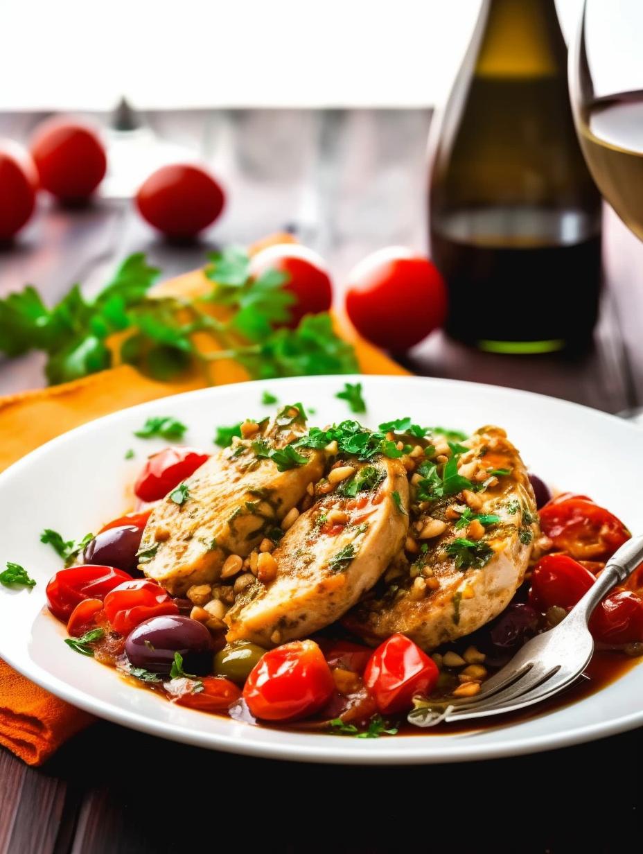 Tuscan Chicken with Tangy Tomato and Caper Sauce